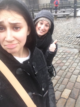 This is our "post-hail storm bridge" look  p.s. it stopped raining right as we got off the bridge #epic
