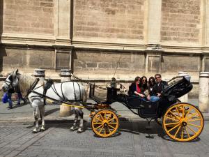 Just your average carriage ride through Seville