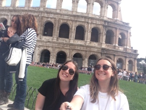 Jodi and Cassie at the Colosseum
